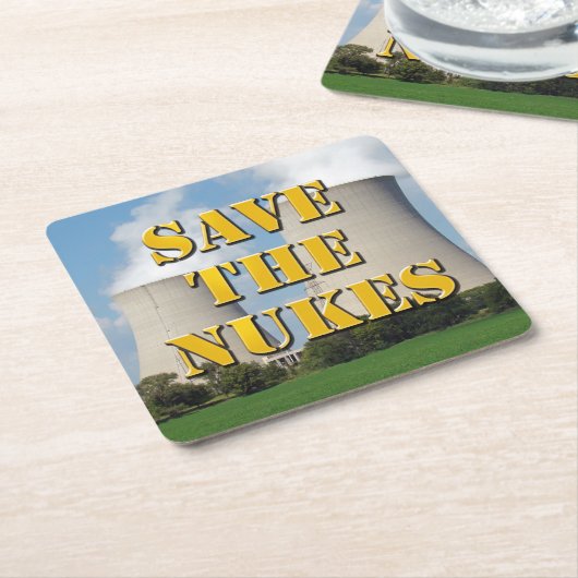 Sparen de Nukes Kartonnen Onderzetters (Schuin)