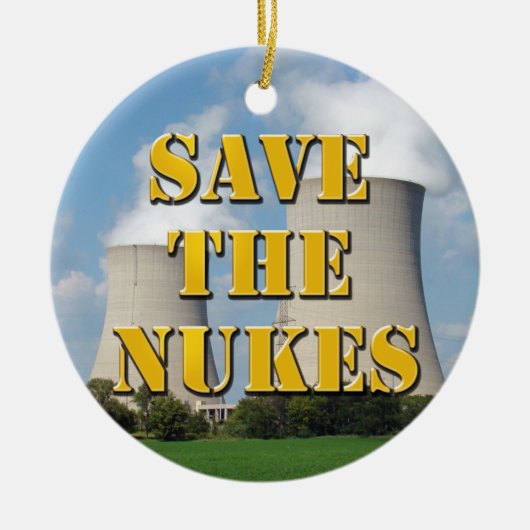 Sparen de Nukes Keramisch Ornament (Voorkant)