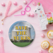 Sparen de Nukes Papieren Bordje (Feest)