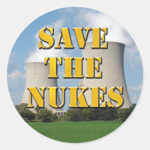 Sparen de Nukes Ronde Sticker