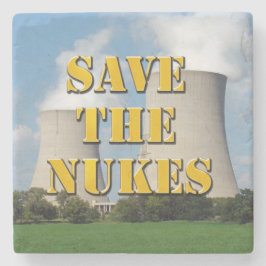 Sparen de Nukes Stenen Onderzetter