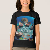 Sparen de oceaan Tri-Blend shirt (Voorkant)