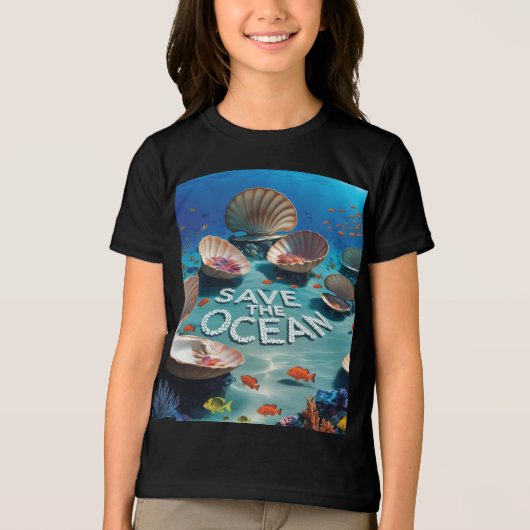 Sparen de oceaan Tri-Blend shirt (Voorkant)