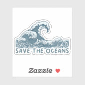 Sparen de Oceanen Sticker (Vel)