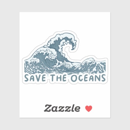 Sparen de Oceanen Sticker (Vel)