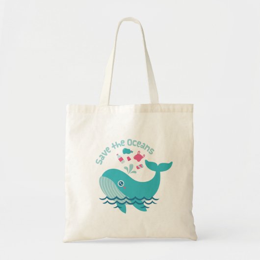 Sparen de oceanen voor de walvis tote bag (Voorkant)