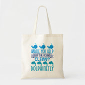 Sparen de Oceans Earth Day Kinder walvisdolfijn Tote Bag (Voorkant)