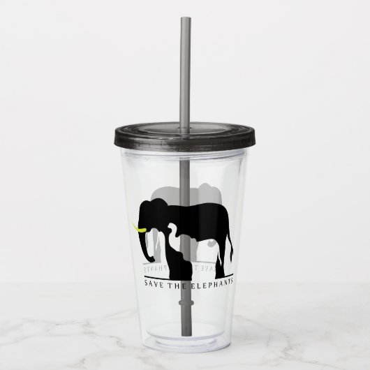 Sparen de Olephants Acryl Drinkbeker (Voorkant)