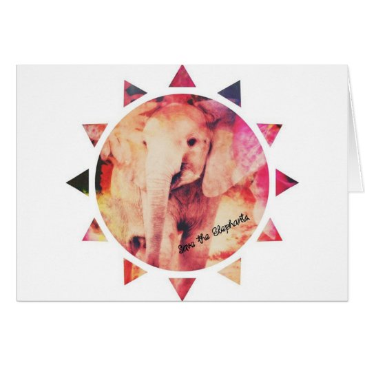 Sparen de Olephants, Baby Elephant Sunshine (Voorkant Horizontaal)