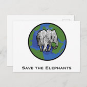 Sparen de Olephants Briefkaart (Voorkant / Achterkant)