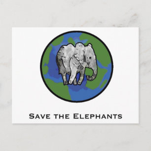 Sparen de Olephants Briefkaart