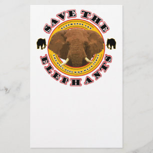 Sparen de Olephants Briefpapier