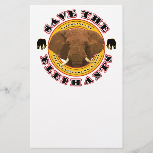 Sparen de Olephants Briefpapier (Voorkant)
