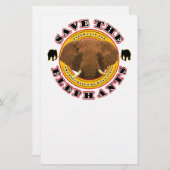 Sparen de Olephants Briefpapier (Voorkant / Achterkant)
