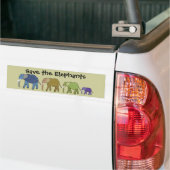 Sparen de Olephants Bumpersticker (Op Truck)