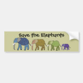 Sparen de Olephants Bumpersticker (Voorkant)