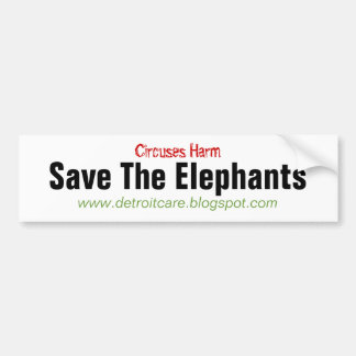 Sparen de Olephants Bumpersticker