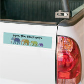 Sparen de Olephants Bumpersticker (Op Truck)