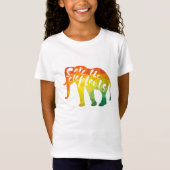 Sparen de Olephants. Calligrafie, grafische kunst T-shirt (Voorkant)