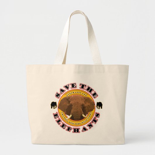 Sparen de Olephants Grote Tote Bag (Voorkant)
