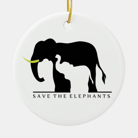 Sparen de Olephants Keramisch Ornament (Voorkant)