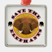 Sparen de Olephants Metalen Ornament (Voorkant)