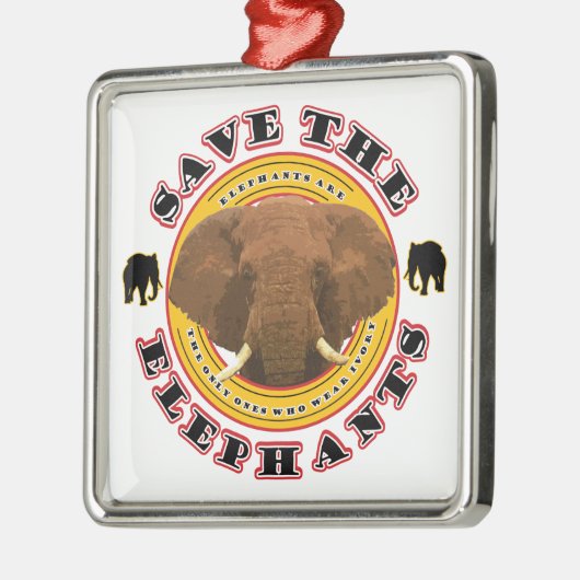 Sparen de Olephants Metalen Ornament (Links)