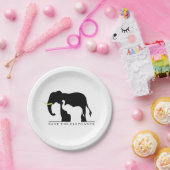 Sparen de Olephants Papieren Bordje (Feest)