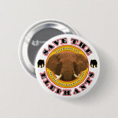 Sparen de Olephants Ronde Button 5,7 Cm (Voorkant /achterkant)