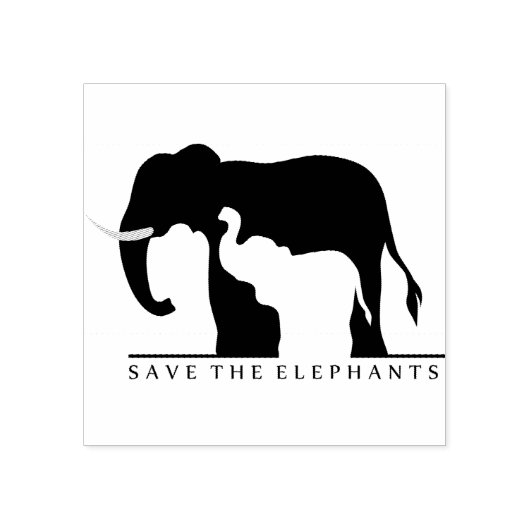 Sparen de Olephants Rubberstempel (Afrduk)