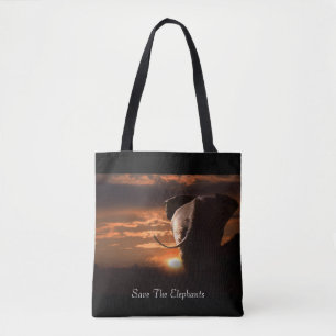 Sparen de Olephants Tote Bag