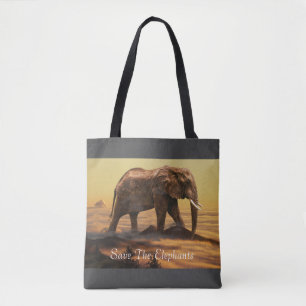 Sparen de Olephants Tote Bag