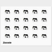 Sparen de Olephants (wit) Ronde Sticker (Vel)