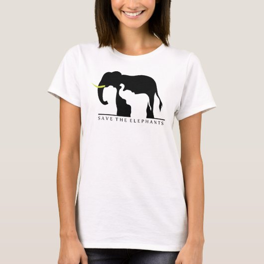 Sparen de Olephants (wit) T-shirt (Voorkant)