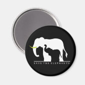 Sparen de Olephants (zwart) Magneet (Voorkant / Achterkant)