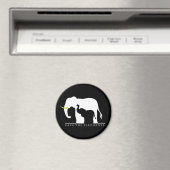 Sparen de Olephants (zwart) Magneet (Insitu (Vaatwasser))