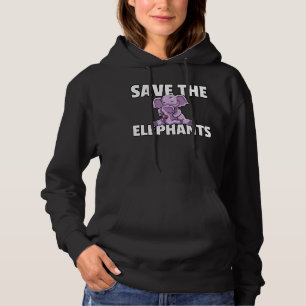 Sparen de olifanten die Kinderen van dammen oversp Hoodie