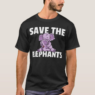Sparen de olifanten die Kinderen van dammen oversp T-shirt