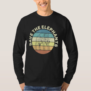 Sparen de olifanten liefdesdieren t-shirt