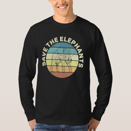 Sparen de olifanten liefdesdieren t-shirt (Voorkant)