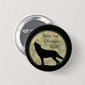Sparen de Olympische Wolf Ronde Button 5,7 Cm (Voorkant /achterkant)