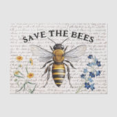  sparen de Ontkoppeling van de BeesManuscript Tissuepapier (Voorkant)