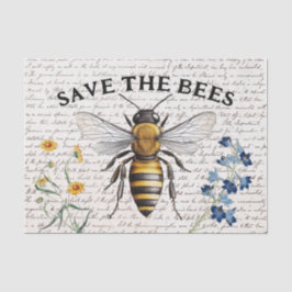 sparen de Ontkoppeling van de BeesManuscript Tissuepapier