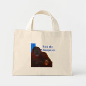 Sparen de Orangutans Mini Tote Bag (Voorkant)