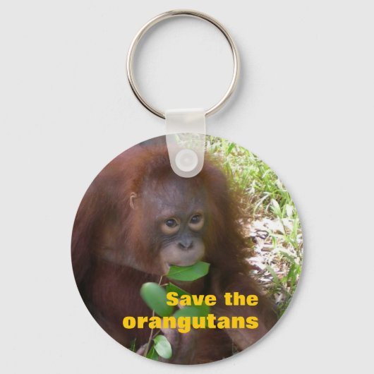 Sparen de Orangutans Sleutelhanger (Voorkant)