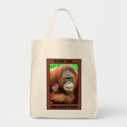 Sparen de Orangutans Tote Bag (Voorkant)