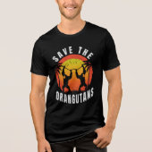 Sparen de Orangutans Tri-Blend Shirt (Voorkant)