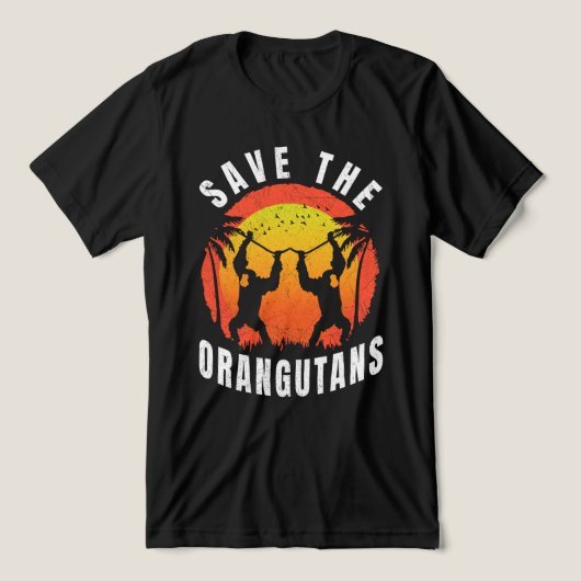 Sparen de Orangutans Tri-Blend Shirt (Design voorkant)