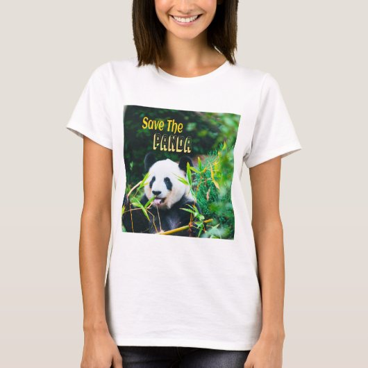 Sparen de Panda T-shirt (Voorkant)