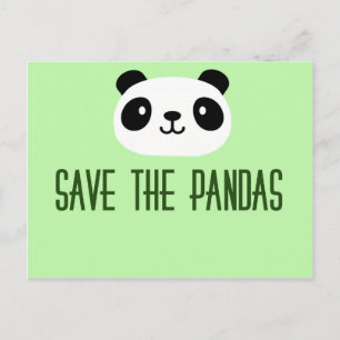 Sparen de Pandas Briefkaart